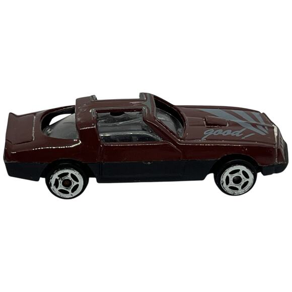 Vintage Unbranded "Good!" 80s IROC-Z Camaro Burgundy Die-Cast Toy Car China - Picture 2 of 7